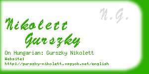 nikolett gurszky business card